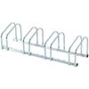 Bike Stand Parking Rack Floor Or Wall Mount Bicycle Cycle Storage Locking Stand 4 Racks Silver