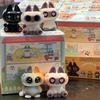 Original Azukisan Moe Azukisan Serie Siamkatze Bohnenpaste Mini Anime Figuren Beflockung Kleine Puppe Ver1 Sammlermodell Geschenke