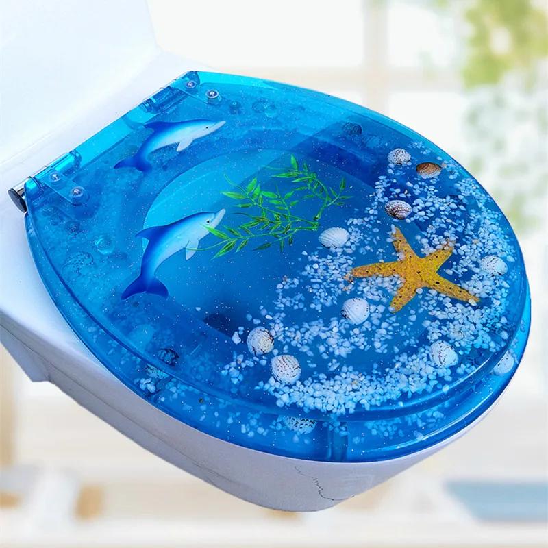 Beautiful Resin Toilet Seat Cover Stainless Steel Slow Down Toilet Cover Mute Thickened U/V/O Universal Tapa De Baño Wc