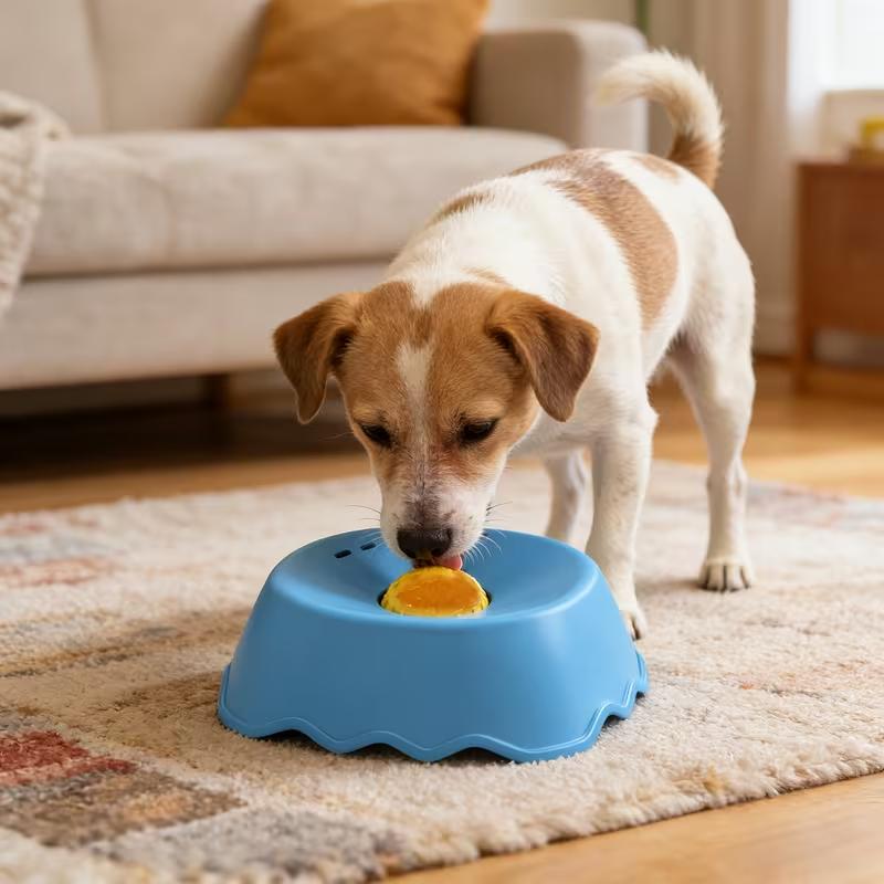 Pet Slow Feeder Bowl Liquid Slow Feeder Dog Bowl With Anti Slip Ball Interactive Food Bowl For Dogs And Cats Pet Supplies