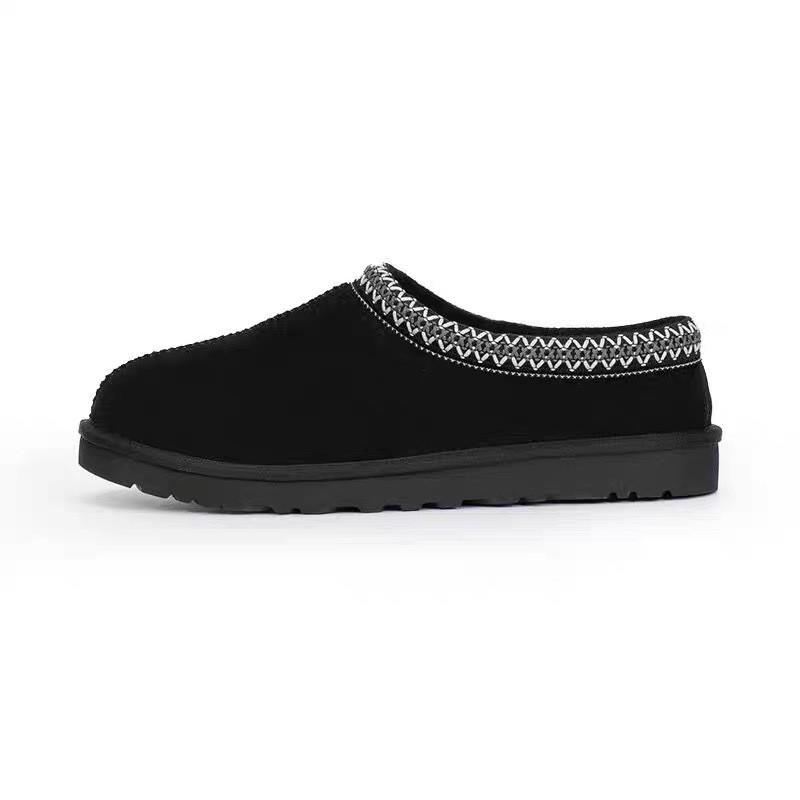 Women's Size 43 Plus Velvet Fur Warm Snow Boots - Thick Sole, Backless, Cotton Slippers