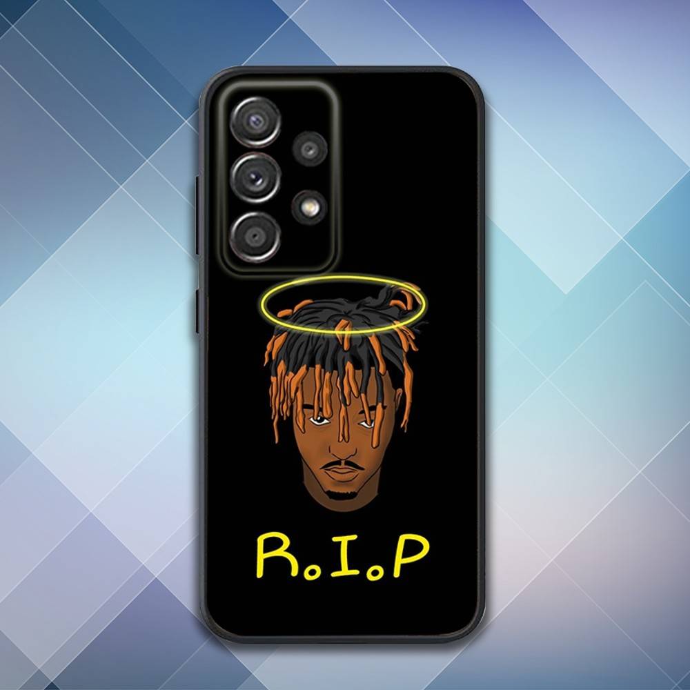 Rapper 999 J-Juice W-WRLD Phone Case For Samsung S25,S24,S21,S22,S23,S30,Ultra,S20,Plus,Fe,Lite,Note,10,9,5G Black Cover
