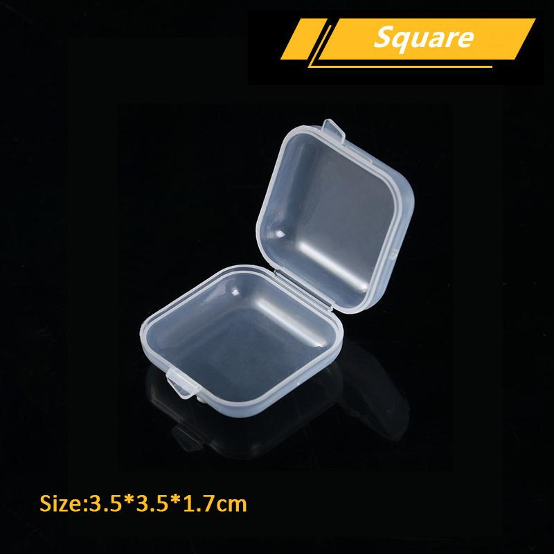 

Mini Boxes Rectangle Clear Plastic Jewelry Storage Case Container Packaging Box for Earrings Rings Beads Collecting Small Items