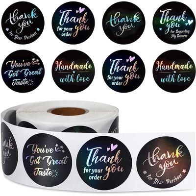 100-500Pcs High-Quality Laser High-Quality Thank High-Quality You High-Quality Stickers High-Quality For High-Quality Small High-Quality Business