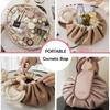 Portable Makeup Bag for Daily Use Fashion Women Large Capacity Travel Toiletry Bags Ladies Drawstring Cosmetic Storage Pouch