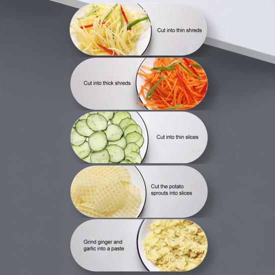 Household Vegetable Vegetable Shredder Multifunctional Potato Slicer Convenient Food Cutter with Collection Box