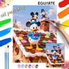Oil Painting Handcolored Painting Mickey Donald Candy House Living Room Decoration Hanging Painting Wall Painting