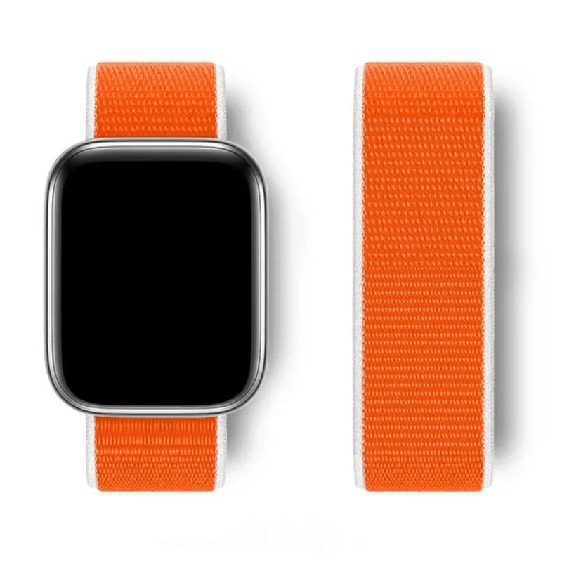 Nylon loop Strap For Watch Band Ultra-2 49mm 44mm 40mm 45mm 41mm Sport pride Bracelet iwatch bands Series 9 8 se 7 6 5 4 3