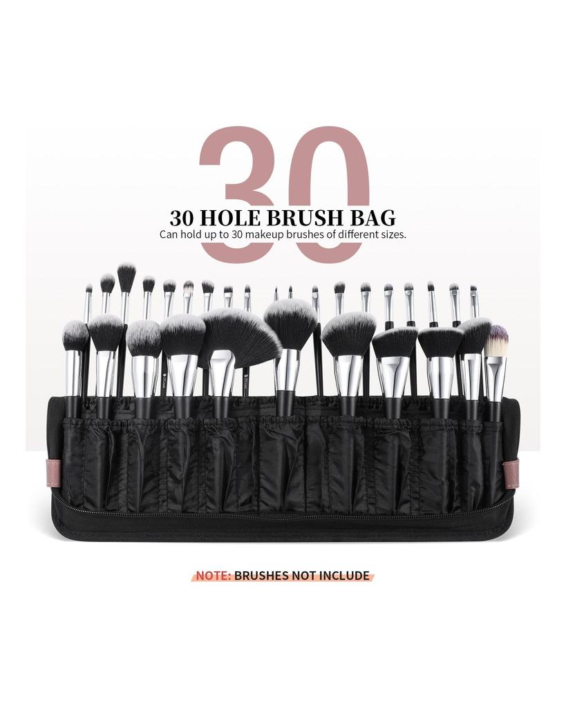 DUcare Faltbare Damen-Kosmetiktasche, wasserdicht, für Make-up-Pinsel, Künstlertasche, Organizer, Aufbewahrung, Reißverschluss, Handtasche für Reisen, Zuhause, Geschenk