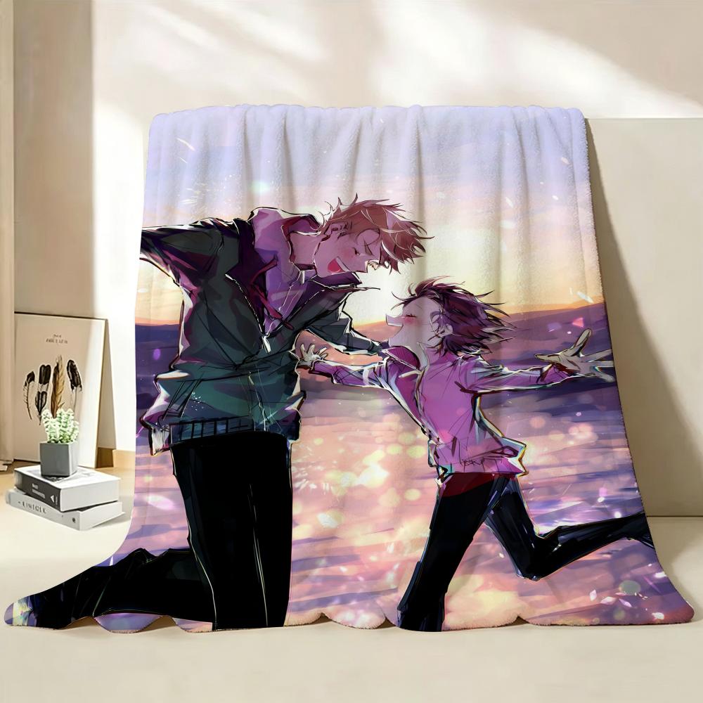Anime M Medalist Throw Flannel Throw Blanket Suitable for Sofa Living Room Bedroom