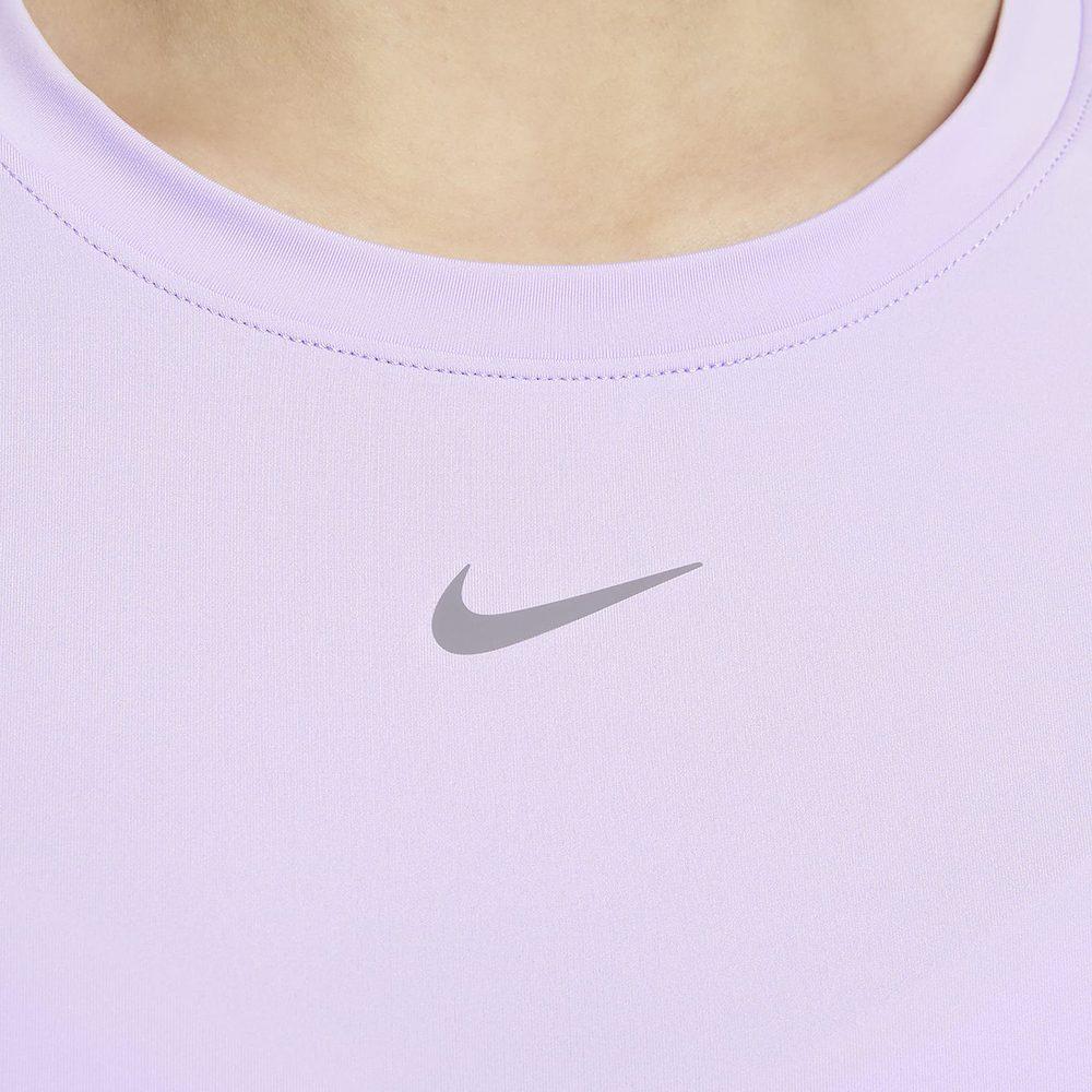 Nike T Shirts Women's Purple Crew Neck Moderate FN2799-512