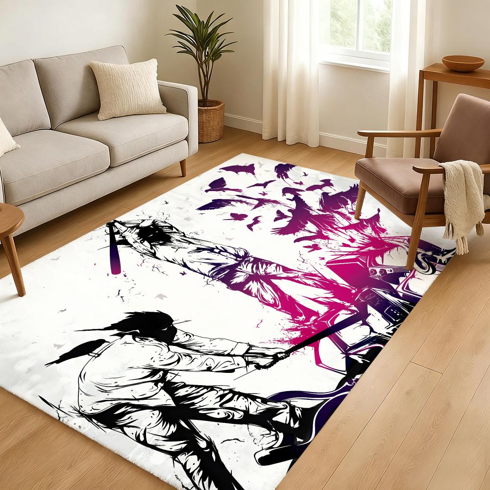Three D-Days Grace Floor Mat Soft Thickened Absorbent Non-Slip Bedroom Living Room Door Mat Home Decor Flannel Rugs