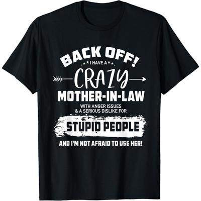 Zabawna koszulka Mam szaloną teściową dla syna synowej T-shirt