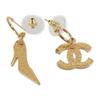 Chanel Pierce Gold Gold Plated Women