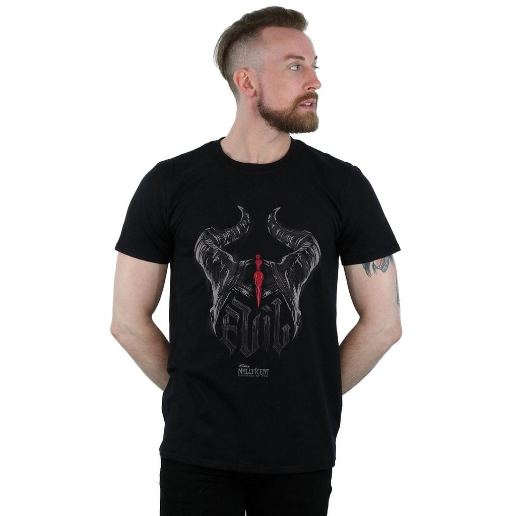 Disney Mens Maleficent Mistress Of Evil Evil Horns T-Shirt