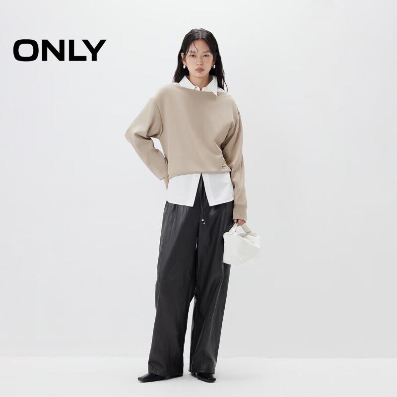 Only Women's 2025 Summer Casual Loose Boat Neck Sweatshirt