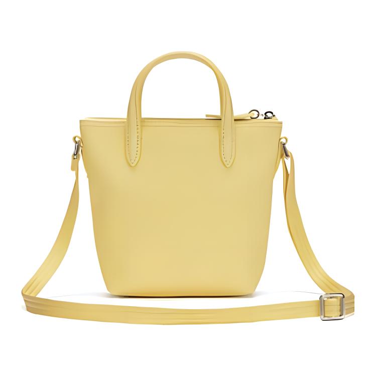 Lacoste Small Capacity Fashion PVC Shoulder Crossbody Tote Bag Women bags Light-Yellow NF2609PO-E26