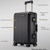 Ruidemu Woven Texture Aluminum-Magnesium Alloy Luggage