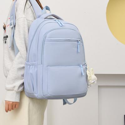 Schoolbag New Large Capacity Backpack College Student School Bag Women's Travel Lightweight Backpacking Travel Commuter Laptop Bag