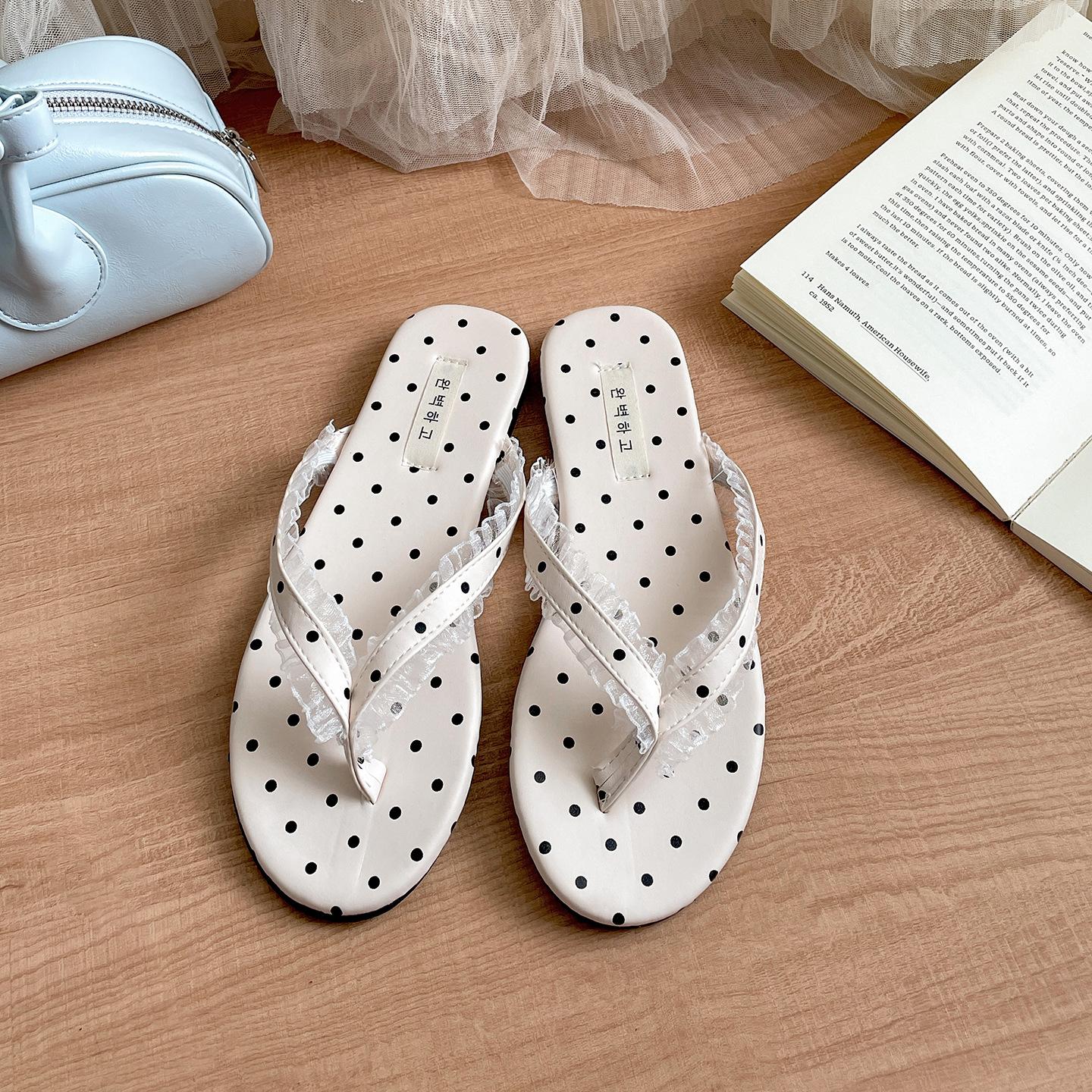 Silver high-end non-slip flat-bottomed flip-flops women s summer wear soft-soled sandals shoes 35