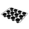 12 Cup Muffin Pan Carbon Steel Cupcake Baking Pan Anti Stick Cupcake Tin for Home Kitchen