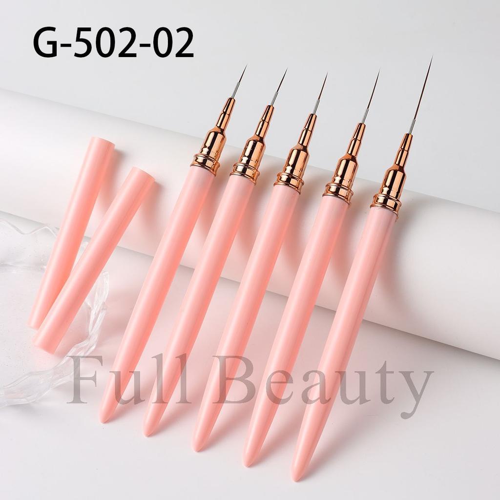 New nail art tools 5 sets Japanese ultra-fine nail art pull line pen hand-painted set