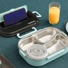 Stainless Steel Insulated Lunch Box Large Capacity Food Warmer Tableware  Office Workers