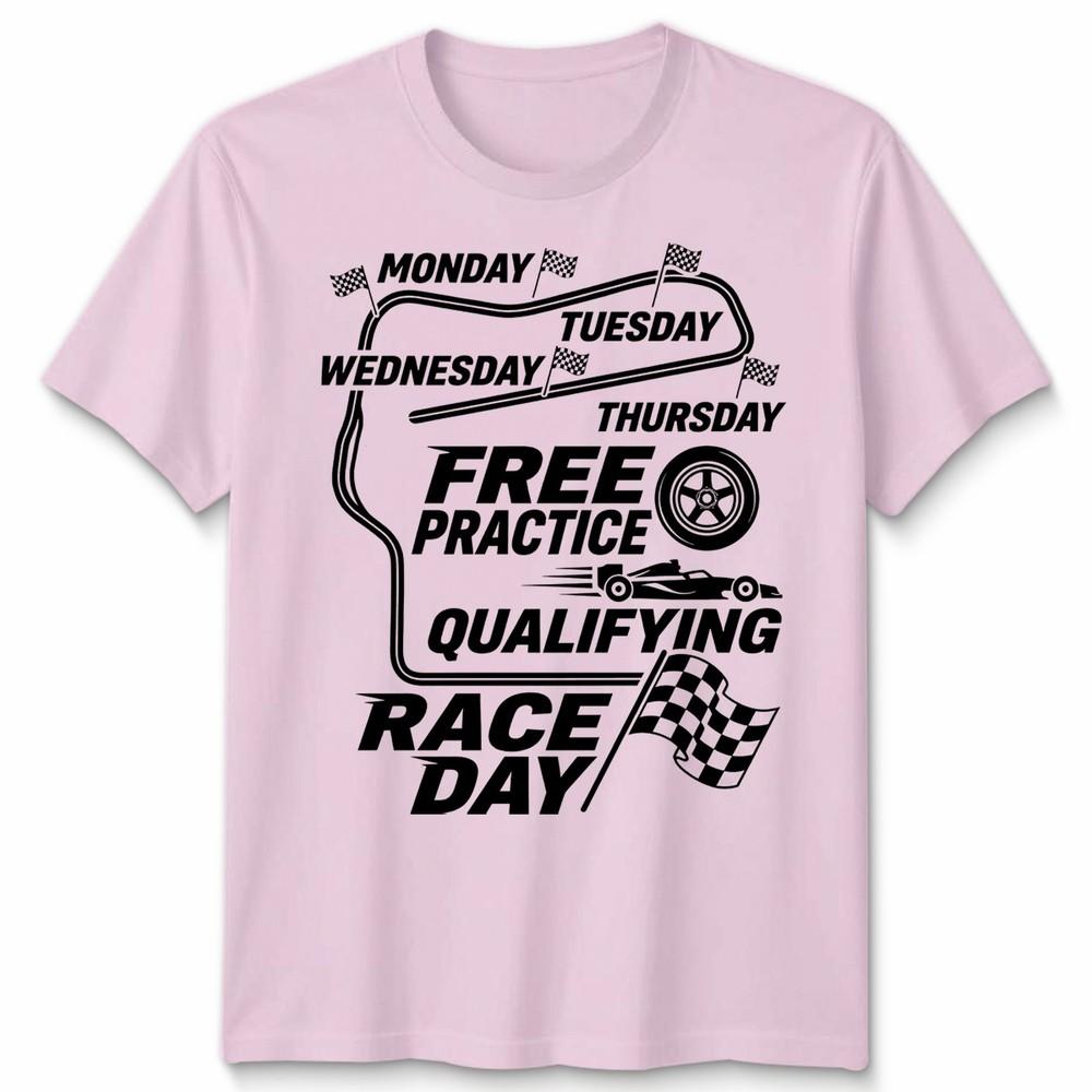Unisex F1 Formula 1 Days Of The Week T Shirt Handmade Racing Fan Gift Tee