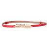 Leather Adjustable Belt For Dresses With Leaf Buckle And Smooth Closure For Womens Fashion