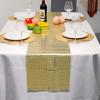 Elegant Sequin Plaid Table Runner - Perfect for Weddings & Parties
