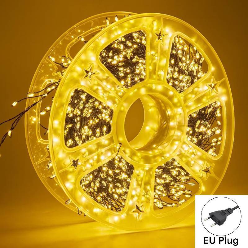 Firecracker Copper Led Wire Light String Green Outdoor Holiday Supplies Garden