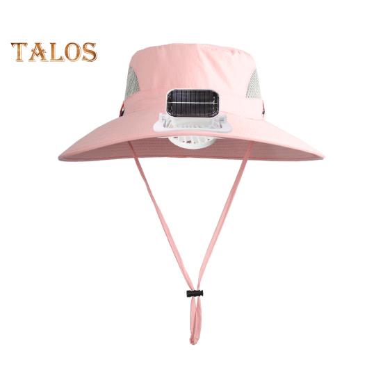 Solar-Lüfterkappe mit 800mAh-Akku USB-Solarladung Outdoor-Fischerhut mit wasserdichter Beschichtung Mesh-Design Kinder-Sonnenhut
