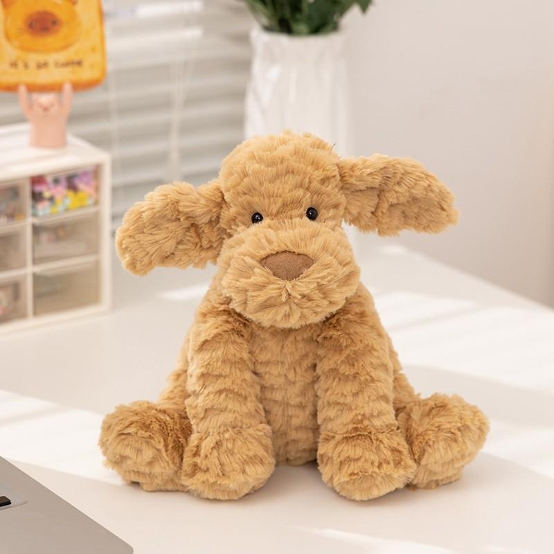 Dog Sheep Cat Elephant Wave Cotton Plush Fox Toy For Collection And Kids Playtime