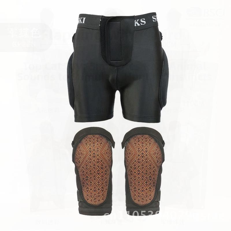 Men's And Women's Ski Hip Pants with Knee Pads Anti-Fall Snowboard Protective Equipment Set Polyurethane Fiber Butt Pads