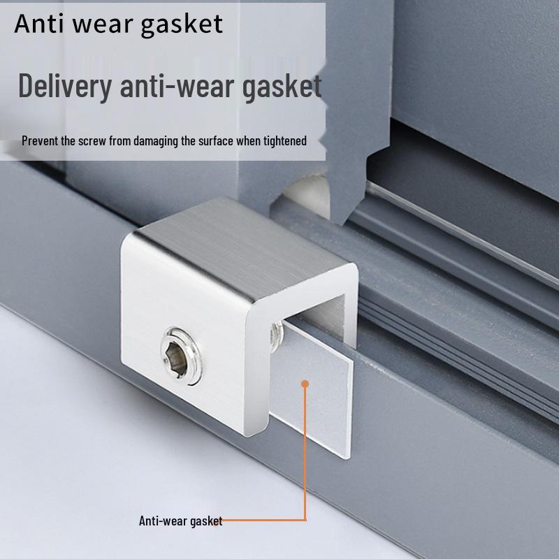 Aluminum No-Drill Child Safety Lock for Doors and Windows