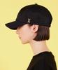 Bajal Studded Logo Nylon Newsboy Ball Cap Black