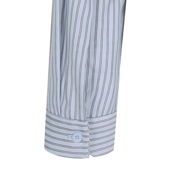 Yesica Pintuck Wrap Stripe Shirt YV1BL128 FREE слоновая кость