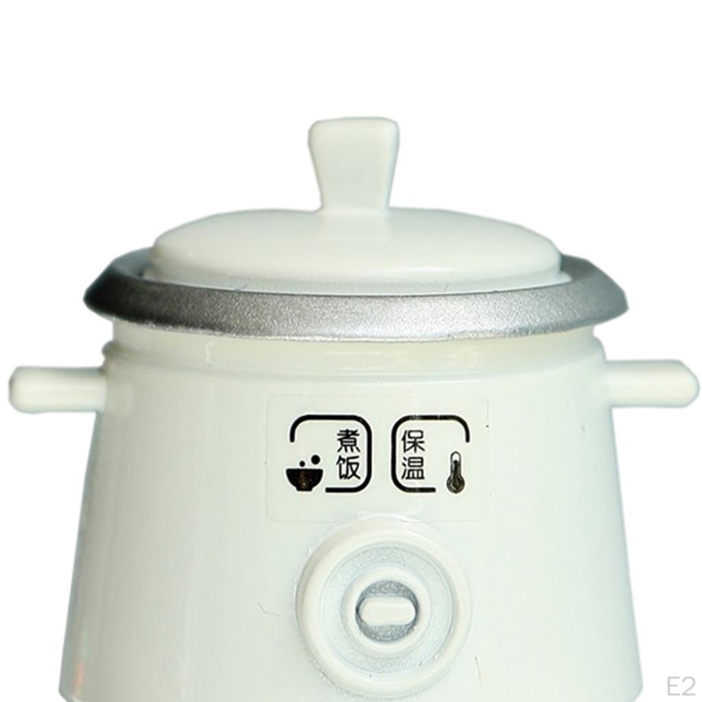 1: 8 1:1 Crafts Dollhouse Cookware Model Miniature Rice Cooker Toys for Children Gift