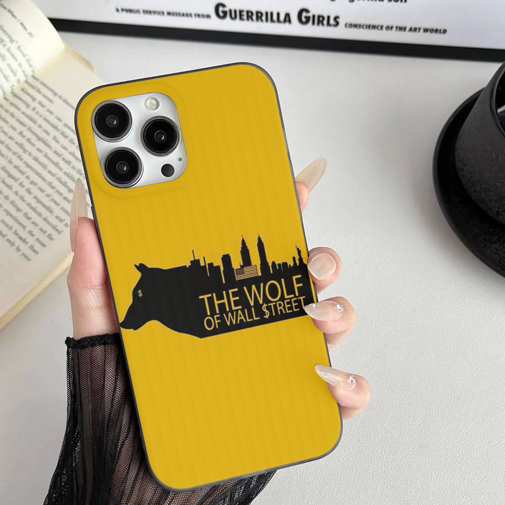 TV The W-Wolf Of W-Wall S-Street Soft Corrugated Phone Case For IPhone 11 12 13 14 15 16 17 Pro Max Plus Pro Shockproof Cover