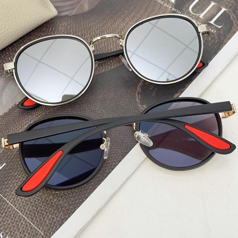Round Retro Sunglasses Men UV400 Women Brand Designer Sun Glasses Alloy Punk Outdoor Anti-UV Sun Eyewear