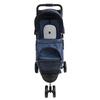 Pet Stroller Foldable Breathable Visible Mesh Dog Cat Carrier Cart with Storage Basket and Cup Holder for Outdoor