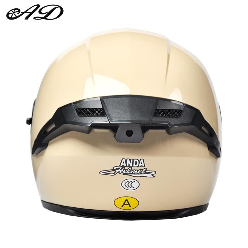 3C Certified Class A Half Motorcycle Helmet with Tail Wing for All Seasons