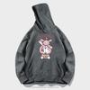 Cartoon anime hooded sweater men's and women's trendy brand loose casual teen student jacket top