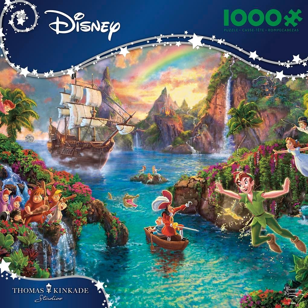 Ceaco - Thomas Kinkade - Disney - Peter Pan's Neverland - 1000 Piece Jigsaw Puzzle