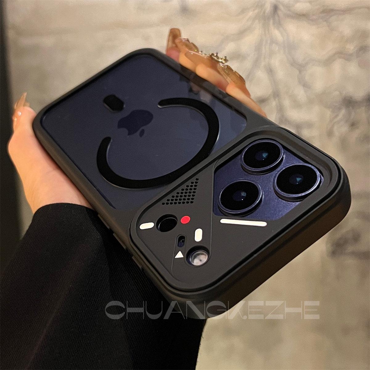 

Instantly Compatible Apple iPhone 17 Pro Max Magnetic Transparent Anti-Drop Protective Case iPhone 13 Pro чёрный