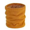 Double-layer Velvet Thickened Warm Neck Cover, Solid Color Wool Single-circle Knitted Scarf, Autumn and Winter Versatile Scarf for Men and Women