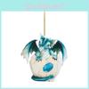 Colorful Cartoon Eyeball Dragon Car Hanging Ornament Festive Holiday Home Decor Gift