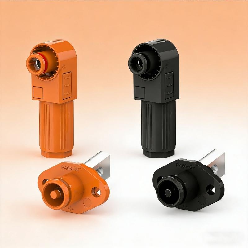 Battery Energy Storage Connector 50A Weatherproof Solar Battery Connector with Silver Copper for Industrial