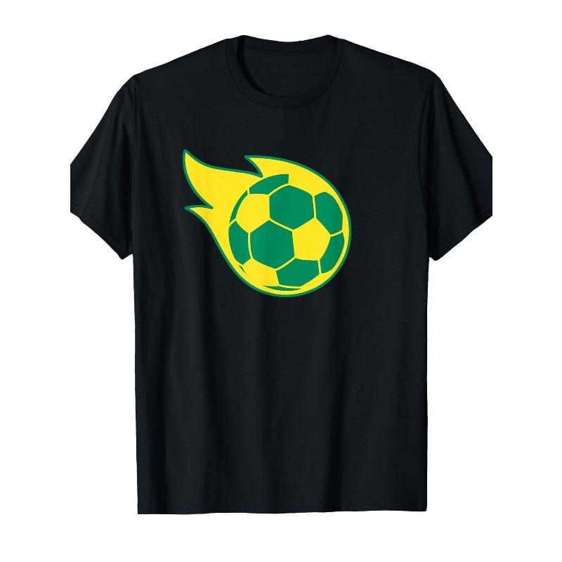 

Men s Football Pattern T-shirt , Suitable for Training and Casual Wear by Football Fans- Comfortable, Machine Washable - Retro Style Round Neck Short 4XL
