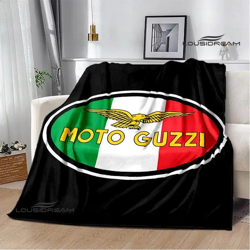 3D Guzzi Motorcycle Logo Printed Blankets Fashion Warm Blanket Soft And Comfortable Blanket Home Travel Blanket Birthday Gift
